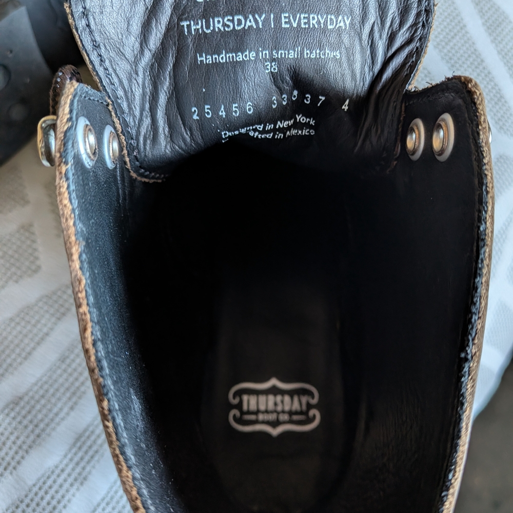 Brown Leather Women's Boots 10.5 - Picture 3 of 8